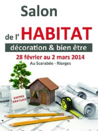 Salon habitat décoration et bien-être. Du 28 février au 2 mars 2014 à Riorges. Loire. 
